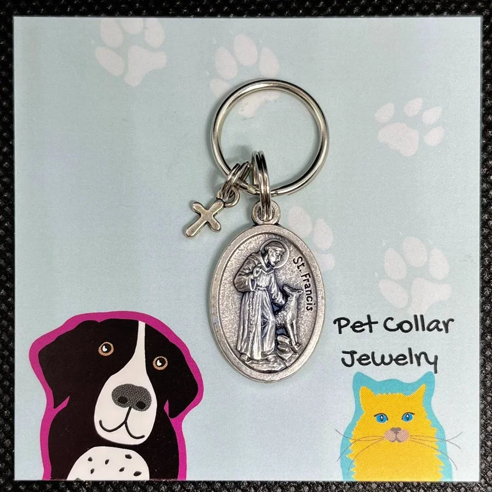St. Francis Pet Collar Medal - Picture 4 of 5